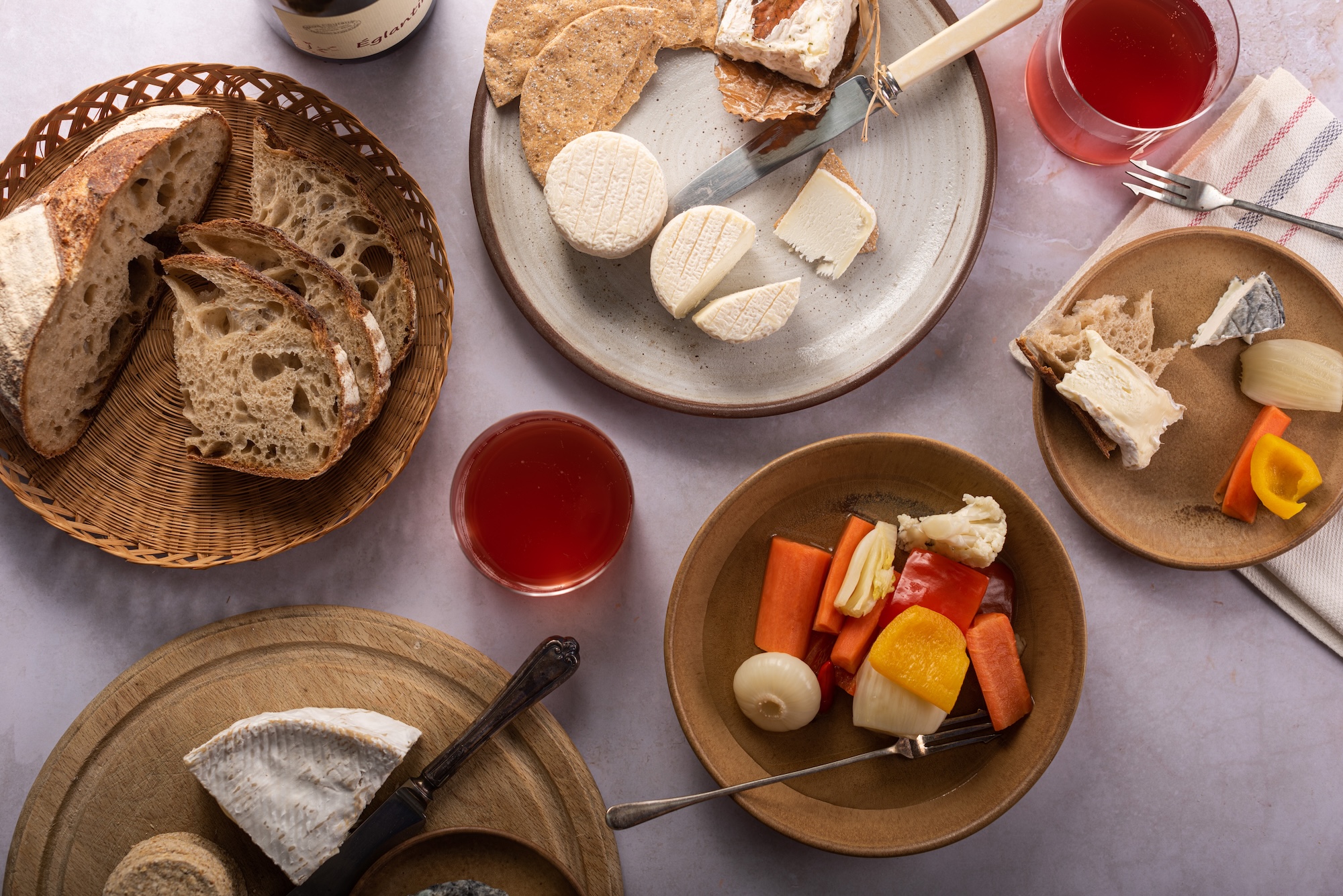 Curated food selection
